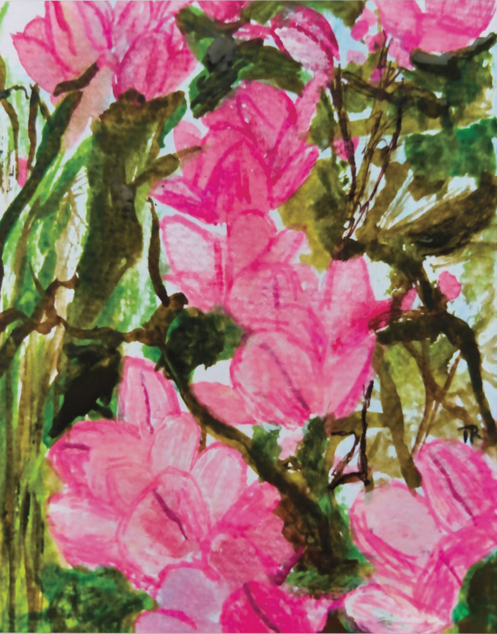 Magnolia Birthday Card