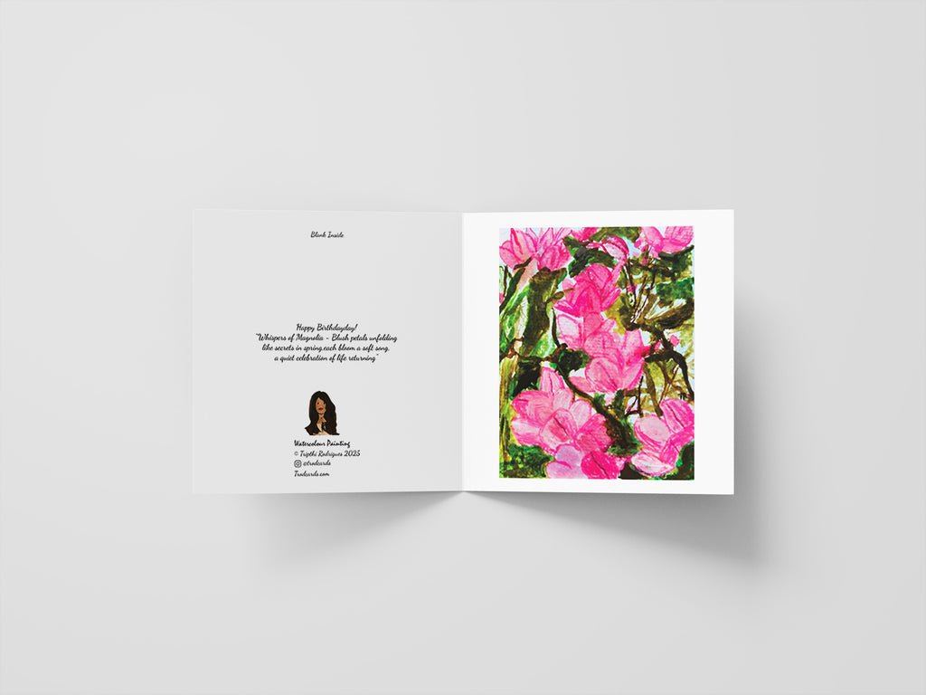 Magnolia Birthday Card